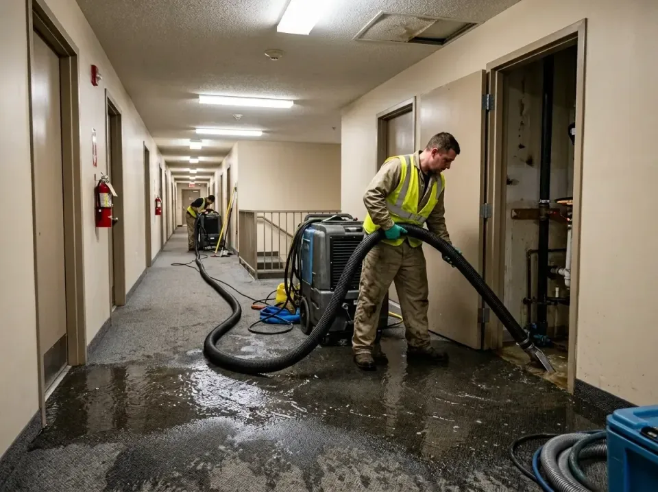 multi-unit-apartment-hallway-f-005 — frequently asked questions, Emergency Burst Pipe Water Extraction & Removal in Panther…
